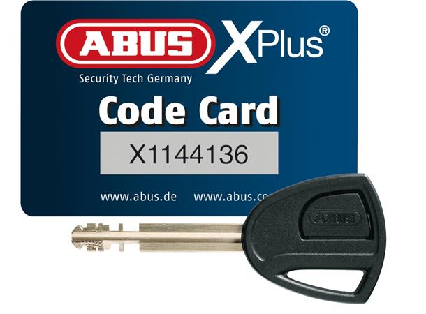 ABUS Sykkellås Granit Plus 640 230 mm, Nøkkel, Bøylelås, Tex KF