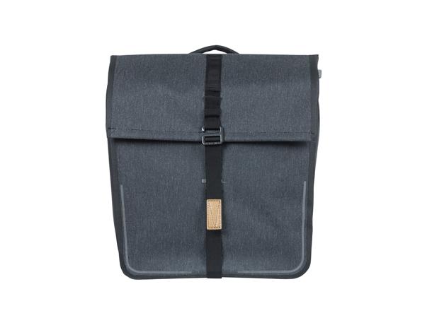 Basil Dobbel Sykkelveske MIK Urban Dry 2 x 25 liter, Grey 