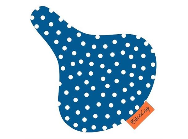Bikecap setetrekk blå polkadot 