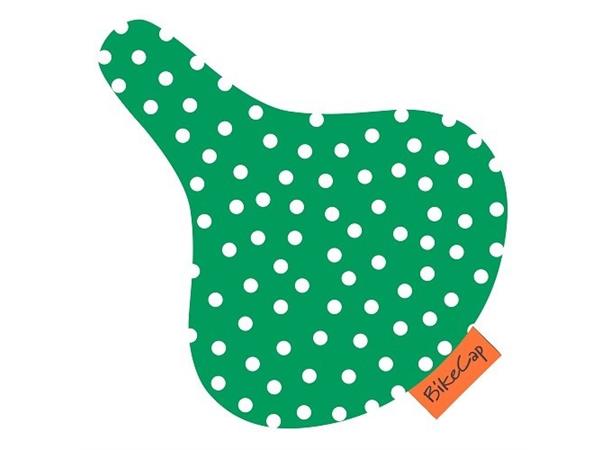 Bikecap setetrekk grønn polkadot 