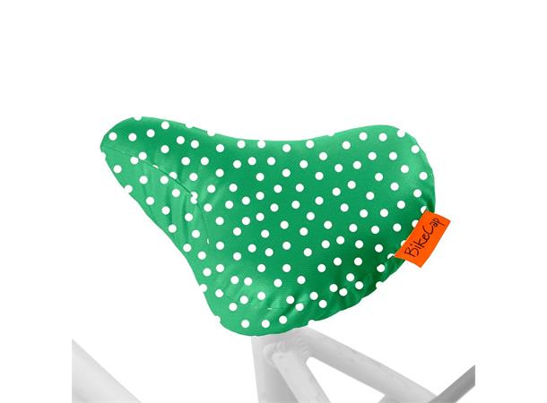Bikecap setetrekk grønn polkadot 