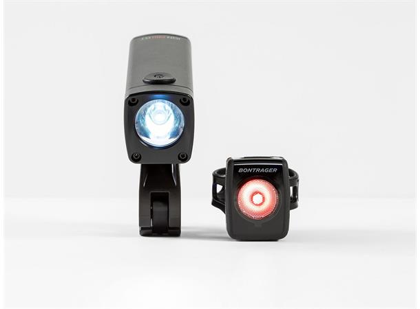 Bontrager Lykt Ion Pro RT + Flare RT Sykkellys sett, 1300 lumen 