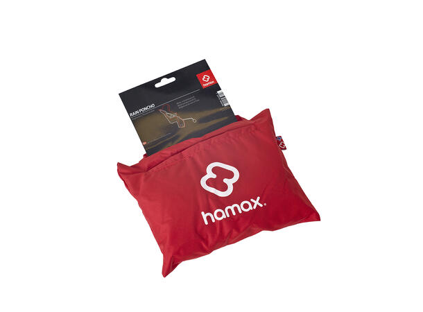 Hamax poncho til barnesete rød 