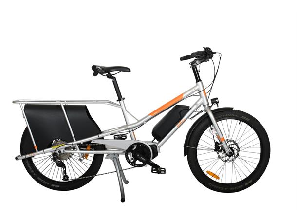 Yuba Kombi E5 Transportsykkel Shimano E5000 elsykkel, Silver 