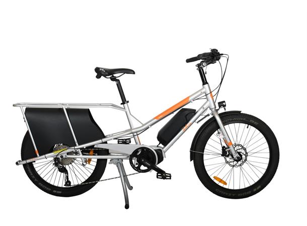 Yuba Kombi E5 Transportsykkel Shimano E5000 elsykkel, Silver