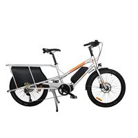 Yuba Kombi E5 Transportsykkel Shimano E5000 elsykkel, Silver