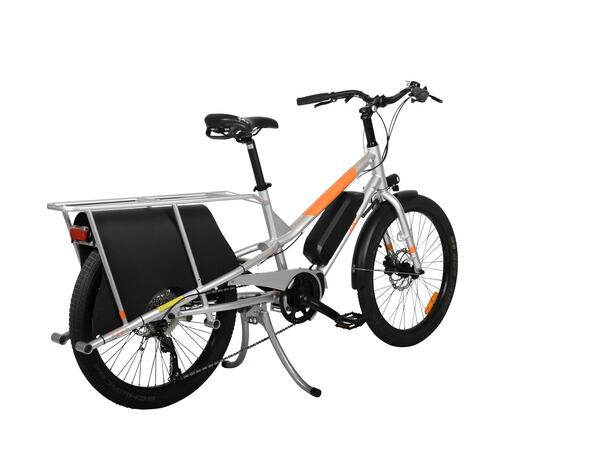 Yuba Kombi E5 Transportsykkel Shimano E5000 elsykkel, Silver 