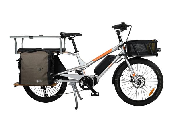 Yuba Kombi E5 Transportsykkel Shimano E5000 elsykkel, Silver 