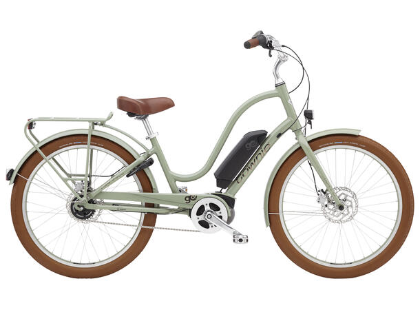 Electra Townie Go Elsykkel 5i, Bosch, ST, Green Tea 