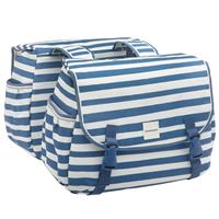 New Looxs Dobbel sykkelveske Joli 2 x 17 liter, Blue stripe