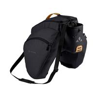 VAUDE Dobbel sykkelveske eSilkroad Plus 22 liter totalt, Black