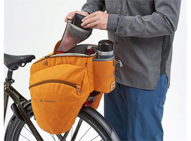 VAUDE Dobbel sykkelveske eSilkroad Plus 22 liter totalt, Black