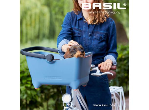 Basil Hundekurv Buddy til styret Kurv + gitter + pute + feste 