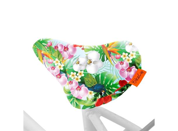 BikeCap setetrekk Tropiske blomster 