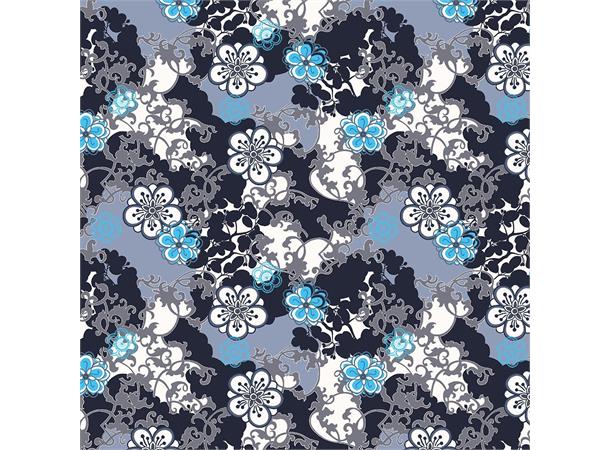 Bikecap Setetrekk Grey Blossom With Blue 