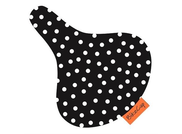 Bikecap setetrekk svart polkadot 