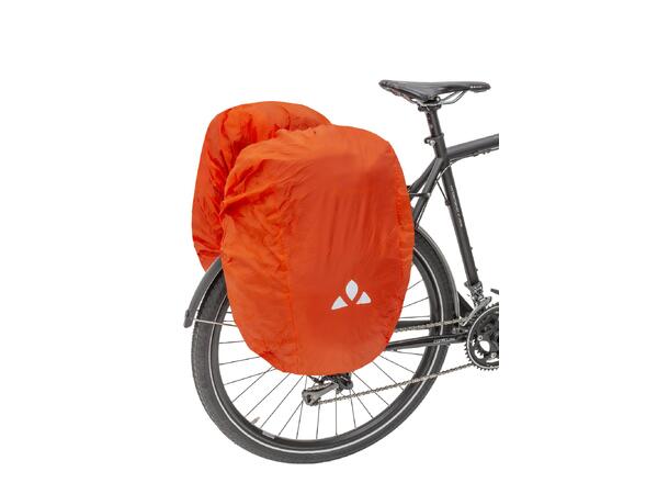 VAUDE Dobbel Sykkelveske OnTour Back 2 x 23 liter, Black/Carmine 