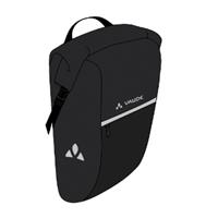 VAUDE Sykkelveske Road Master Roll-It 2 x 18+4 liter, Waxed, Black