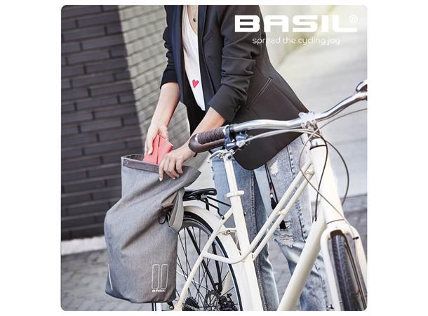 Basil Sykkelveske City Shopper 14-16 liter, Grey 