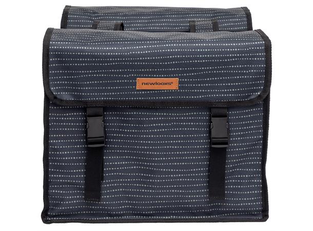 New Looxs Dobbel Sykkelveske Fiori 2 x 15 liter, Nomi Black 