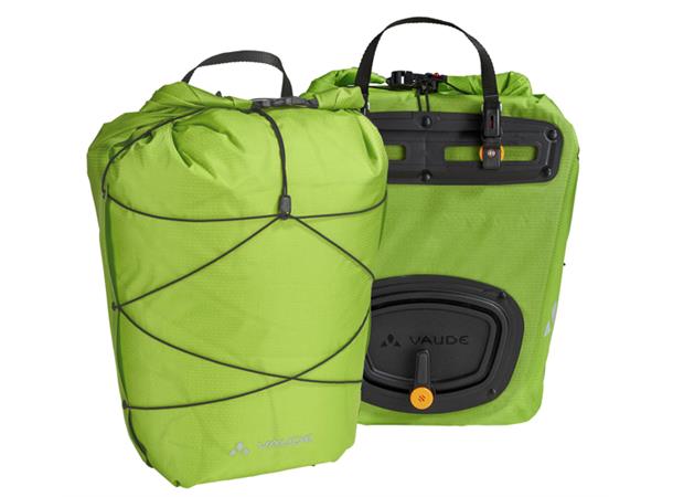 VAUDE Dobbel sykkelveske Aqua Back Light 2 x 19 liter, Chute green 