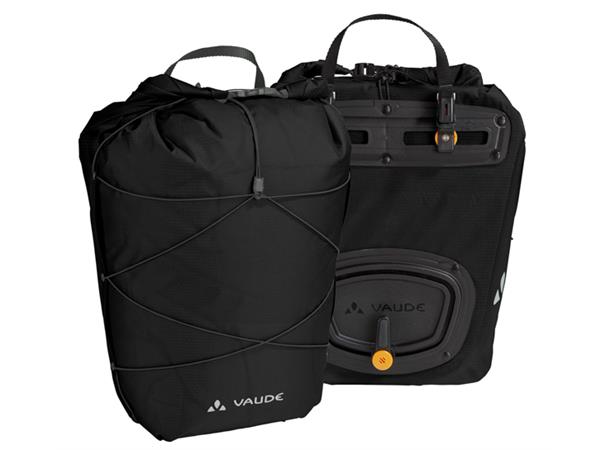VAUDE Dobbel sykkelveske Aqua Back Light 2 x 19 liter, Black 