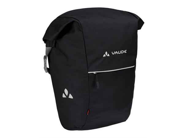 VAUDE Sykkelveske Road Master Roll-It 2 x 18+4 liter, Waxed, Black uni 