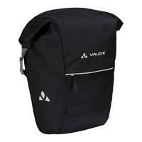 VAUDE Sykkelveske Road Master Roll-It 2 x 18+4 liter, Waxed, Black uni