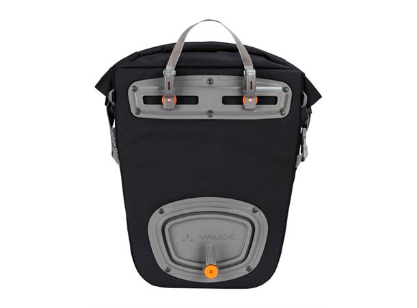 VAUDE Sykkelveske Road Master Roll-It 2 x 18+4 liter, Waxed, Black uni 