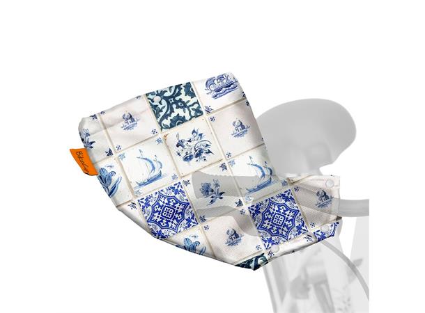 Bikecap håndvarmere Delft Blue Tiles Styrevotter 