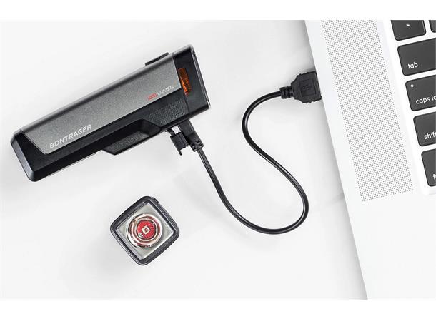 Bontrager Lykt Ion Elite R + Flare R Sykkellys sett, 1000 lumen 