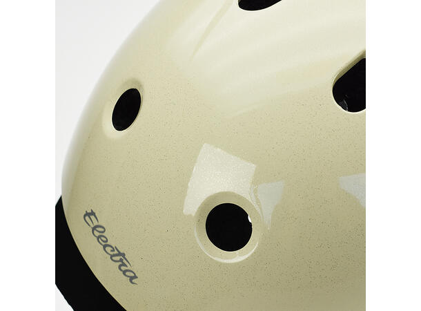 Electra Sykkelhjelm Lux Cream Sparkle Electra str: Medium (55 - 58 cm) 