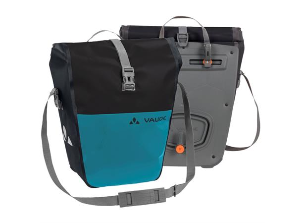 VAUDE Dobbel sykkelveske Aqua Back 2 x 24 liter, Black/alpine lake 