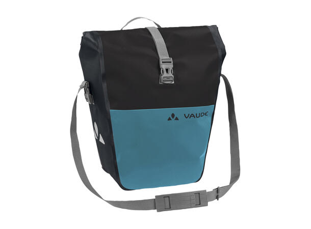 VAUDE Dobbel sykkelveske Aqua Back 2 x 24 liter, Black/alpine lake 