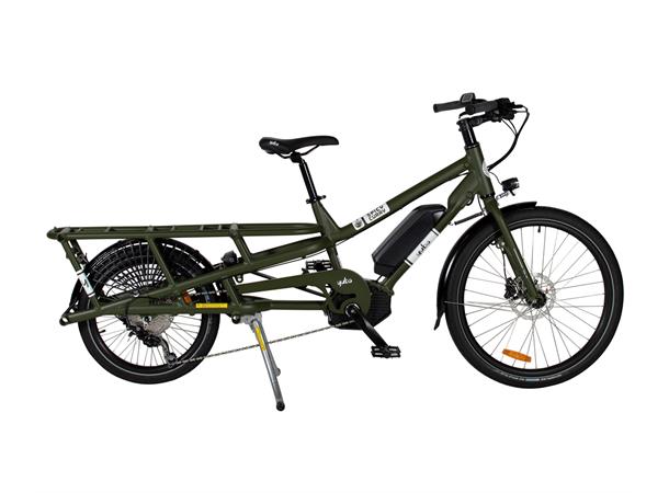 Yuba Spicy Curry Dual Transportsykkel Bosch Cargo Line elsykkel, Green