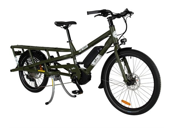 Yuba Spicy Curry Dual Transportsykkel Bosch Cargo Line elsykkel, Green