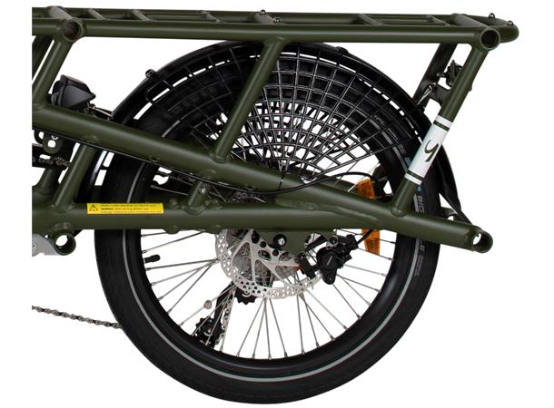 Yuba Spicy Curry Dual Transportsykkel Bosch Cargo Line elsykkel, Green