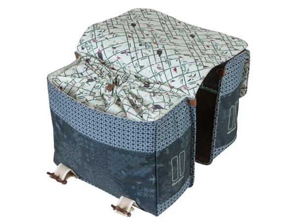 Basil Dobbel Sykkelveske Boheme 2 x 17,5 liter, Indigo Blue 