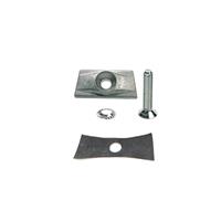 Hebie monteringsplate støtte 70 x 30 mm, M10 x 55 mm
