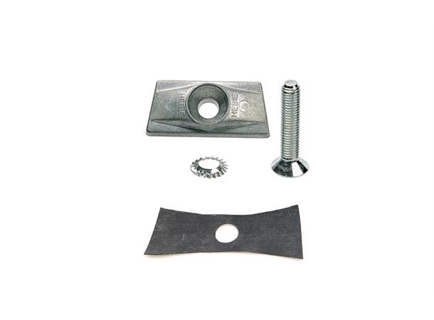 Hebie monteringsplate støtte 70 x 30 mm, M10 x 55 mm 