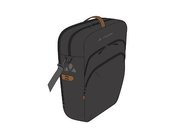 VAUDE Sykkelveske eBack Black 