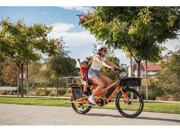 Yuba Kombi E5 Transportsykkel Shimano E5000 elsykkel, Orange