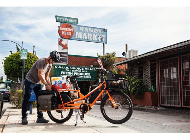 Yuba Kombi E5 Transportsykkel Shimano E5000 elsykkel, Orange