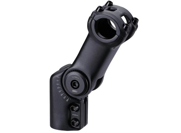 BBB Stem HighFix BHS-34 Justerbar 80 mm 25.4 x +60/-40 x 80 mm, sort, alu 