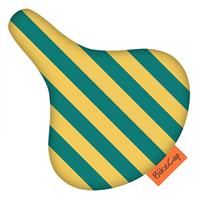 Bikecap Setetrekk Yellow & Green Stripes 