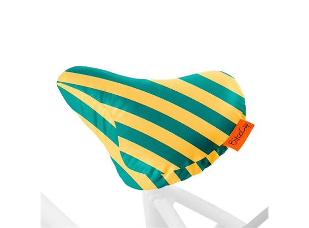 Bikecap Setetrekk Yellow & Green Stripes