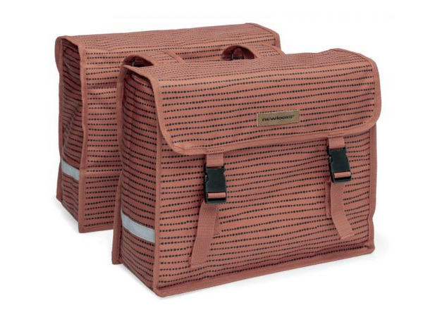 New Looxs Dobbel Sykkelveske Fiori 2 x 15 liter, Nomi Red 