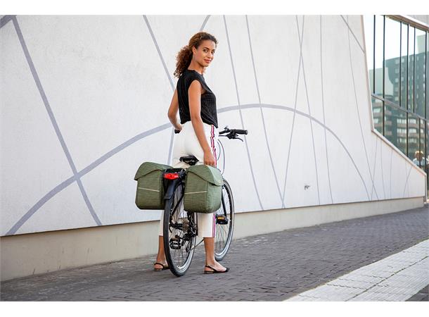 New Looxs Dobbel Sykkelveske Joli 2 x 18,5 liter, Nomi Green 