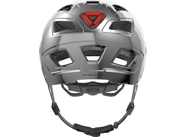 ABUS Sykkelhjelm Hyban Chrome Silver ABUS str: Medium (52 - 58 cm) 
