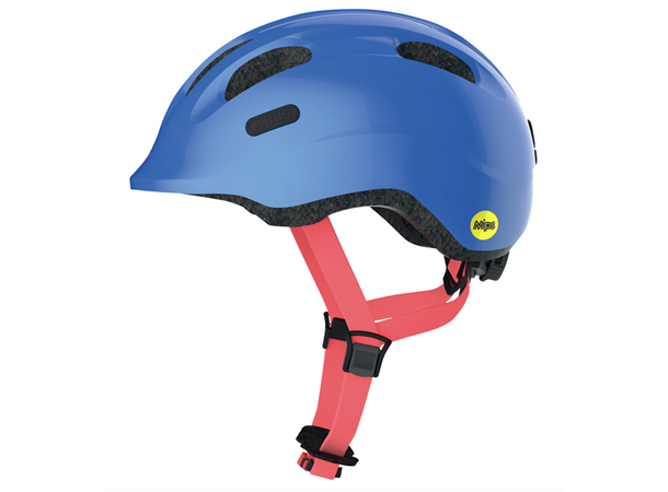 ABUS Sykkelhjelm MIPS Smiley Blue ABUS str: Small (45 - 50 cm) 